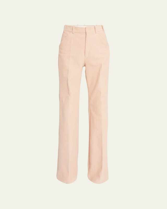 Corduroy Straight-Leg Trousers